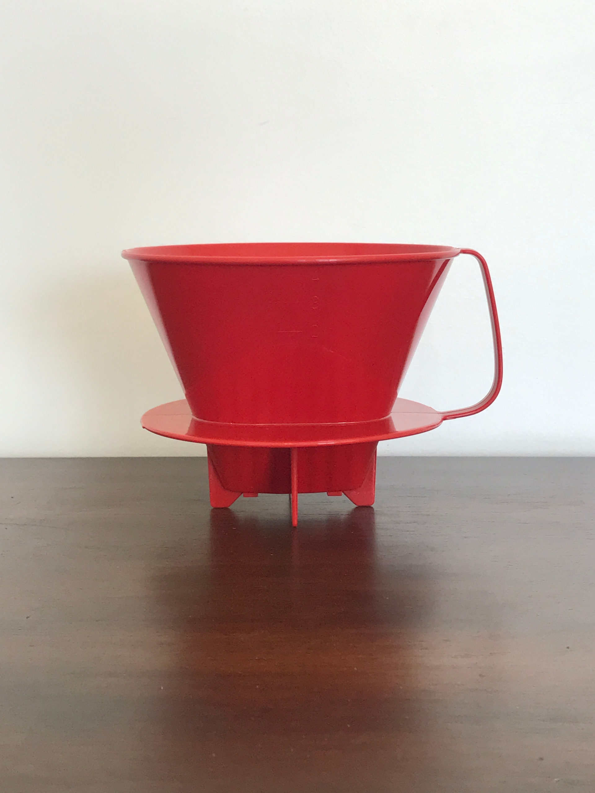 Red HIC Plastic Coffee Filter Cone #4 Pour Over Coffee Brewing 